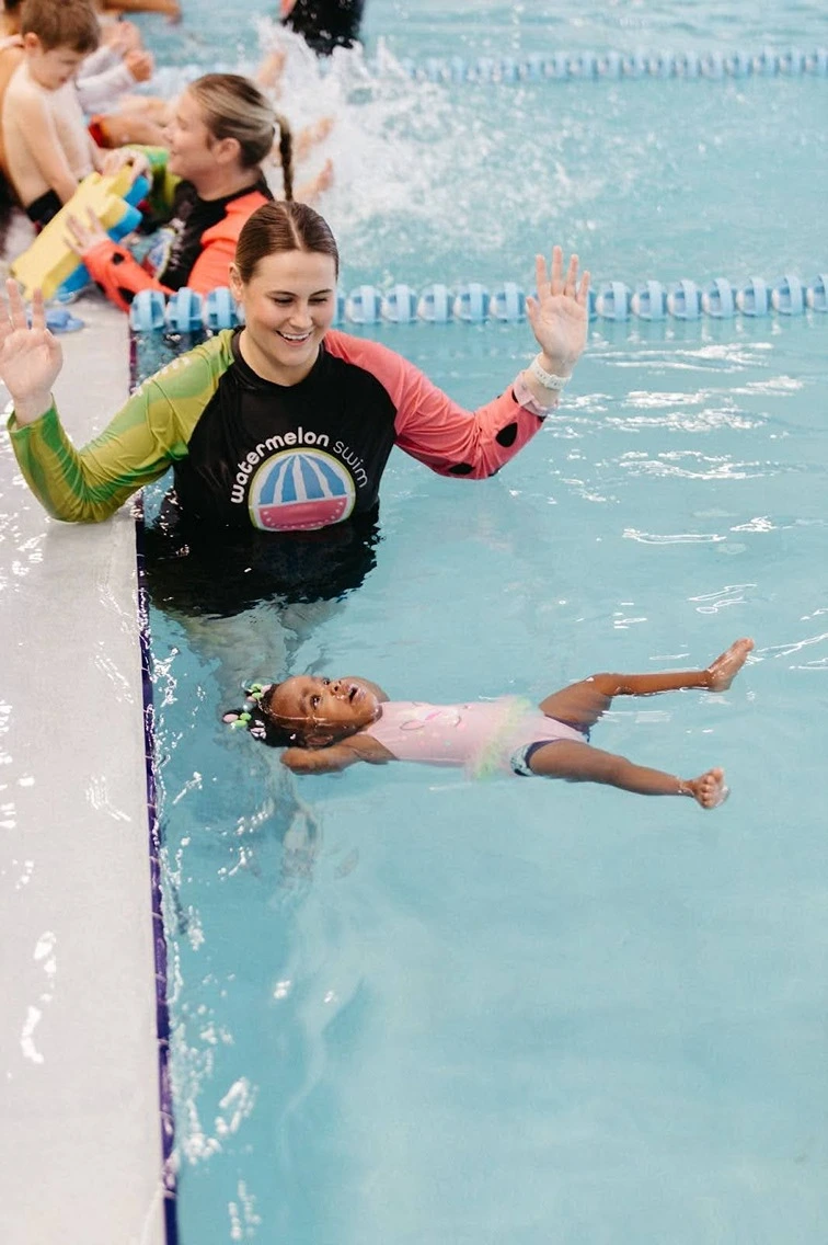 water safety week for children at watermelon swim